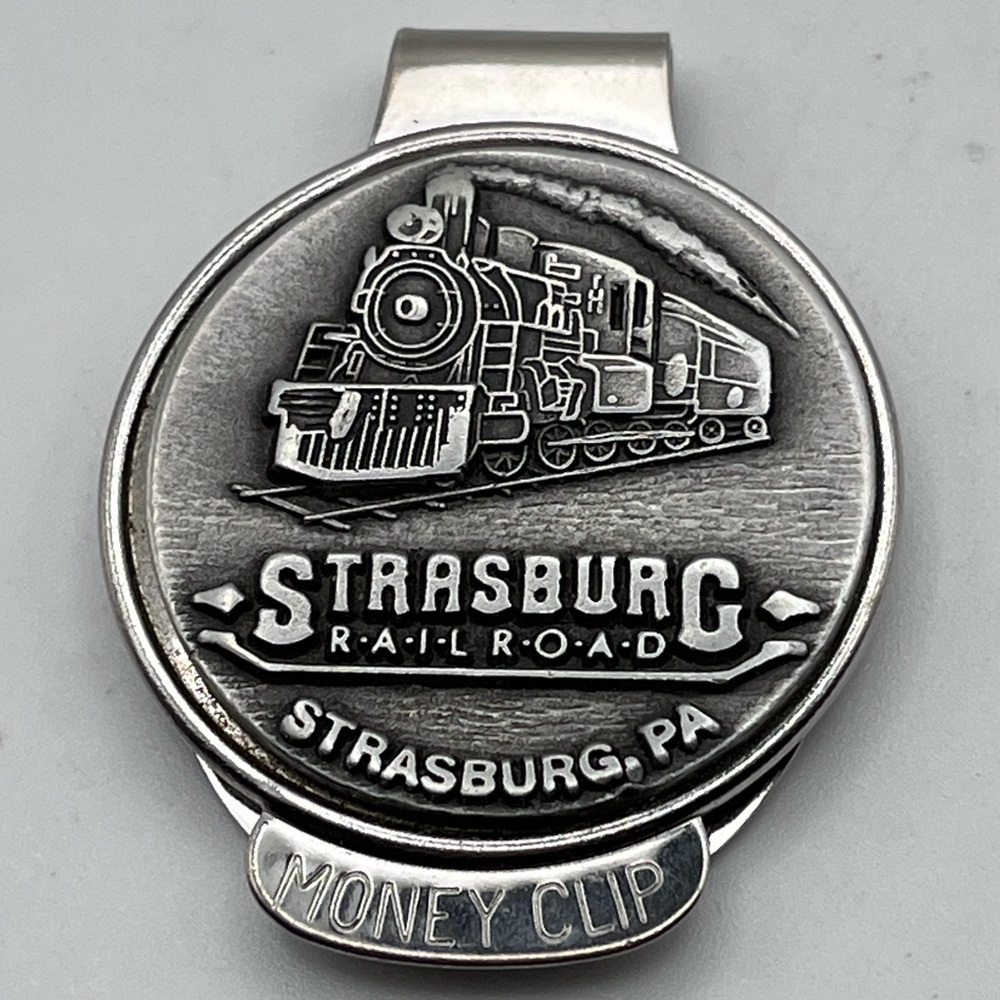 Strasburg Railroad Silver Money Clip‎ Pennsylvania